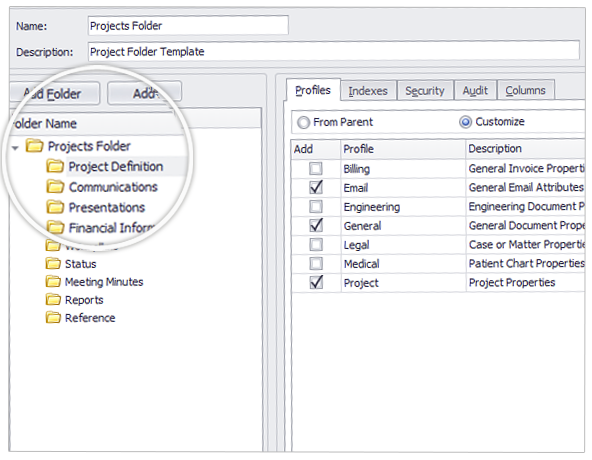 Predefined Document Folder Templates Docsvault