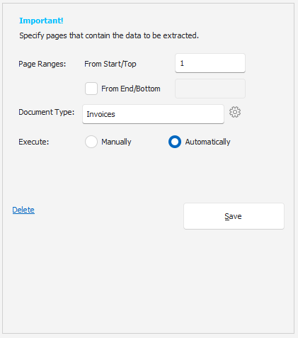 AI Capture General Settings