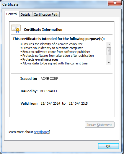 CertificateView
