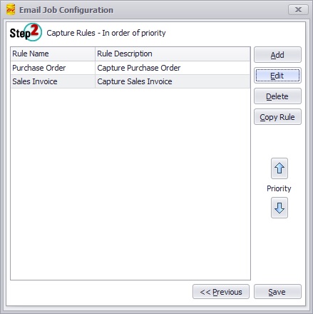 Capture Rules Configuration