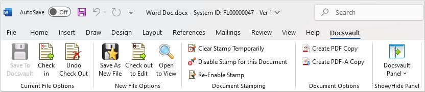 Integration with MS Office applications