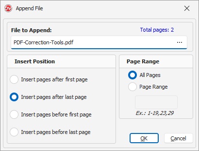 Quickly Merge PDF Files