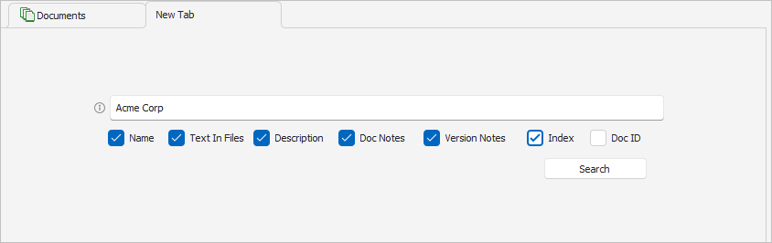 New Tab Search - Multiple-Field