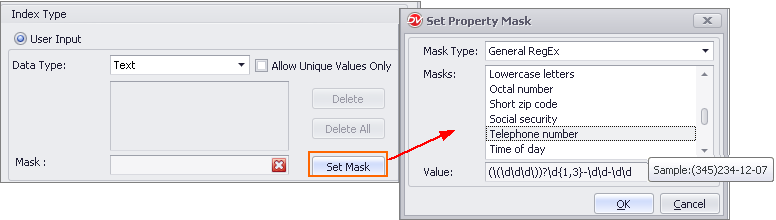 Text Mask