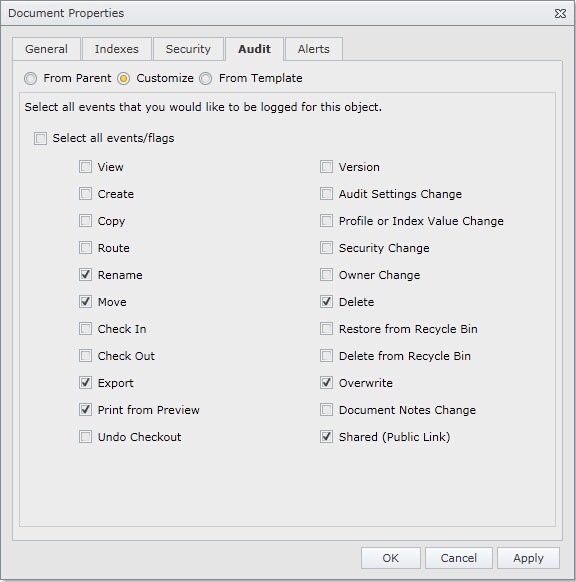 Audit Trail