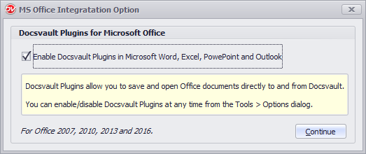 Docsvault Plugins