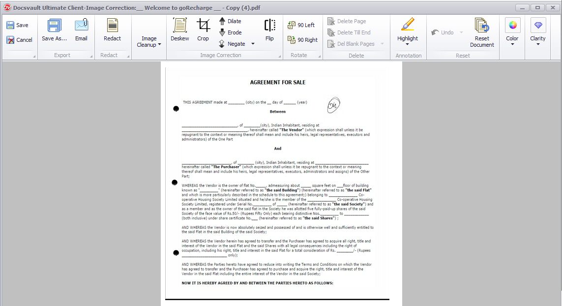 PDF Correction Tool