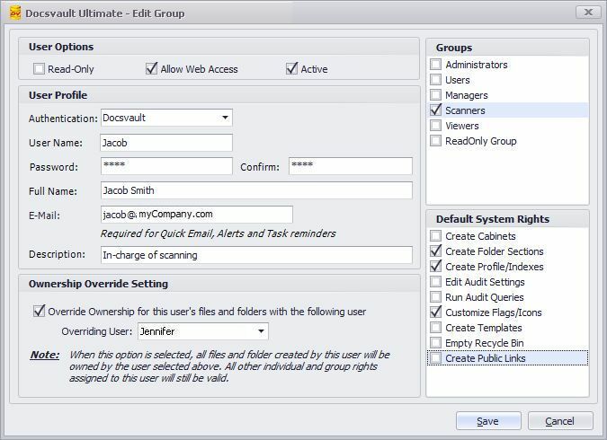 Creating a User