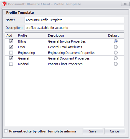 Profile Template
