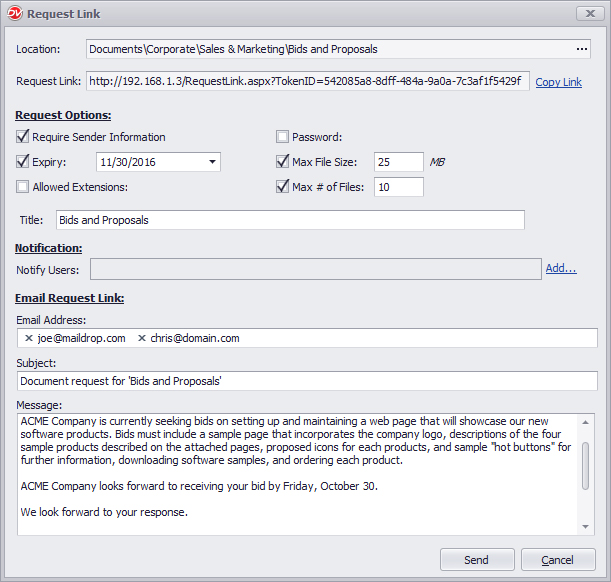 document-request