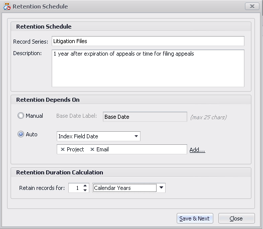 rention-schedule