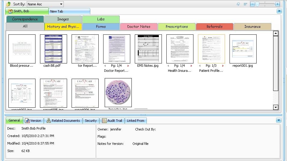 Folder Sections