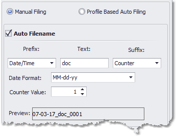 Manual Filing