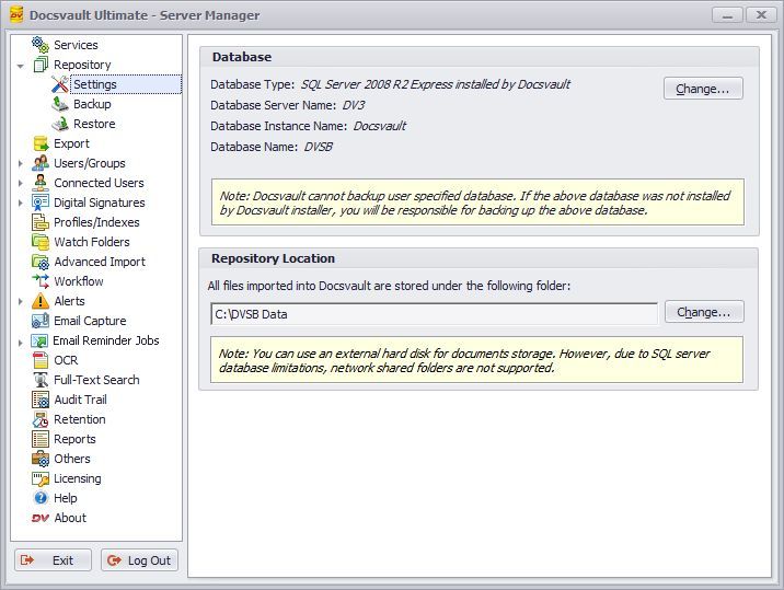 Repository Settings
