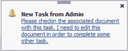 Request CheckIn Task