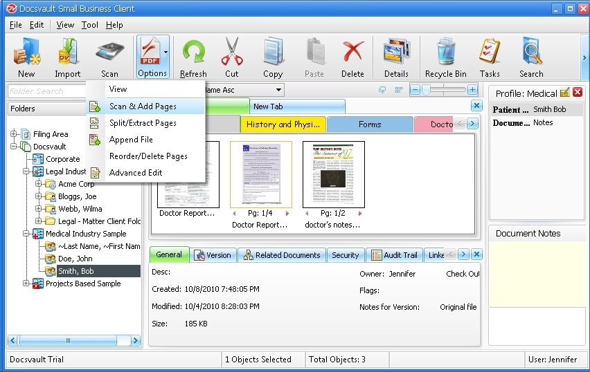 Scan and Add Pages