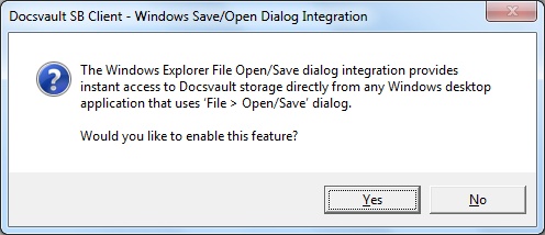 Windows Save/Open Dialog Intergation