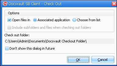 Check Out a document