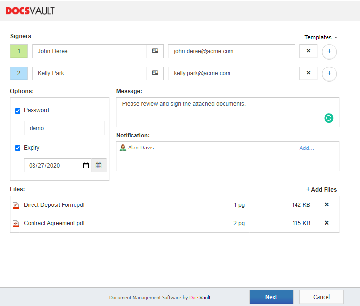Create a Signature Request