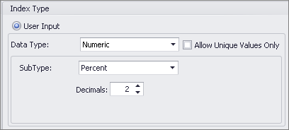 Numeric Mask - Percentage