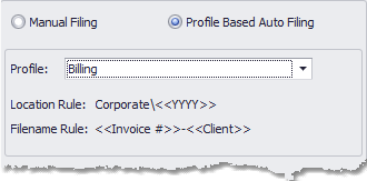 Profile Based Auto Filing