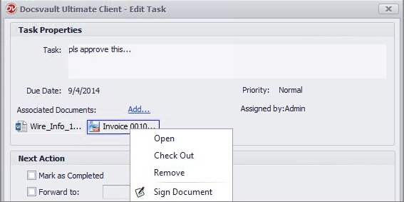 Tasks with Attachments