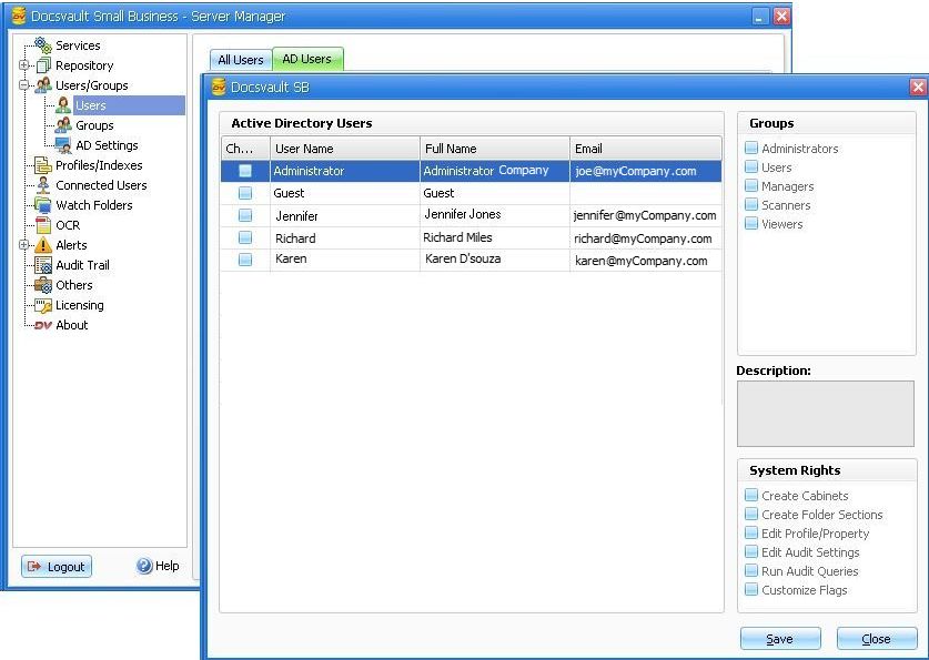 Adding Active Directory Users