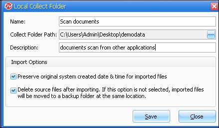 Setup Collect Folder
