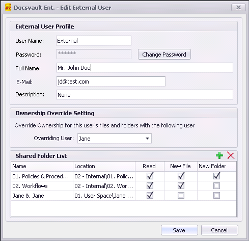 External Users Creation