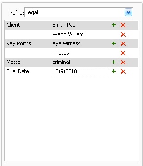 Multiple value to an index