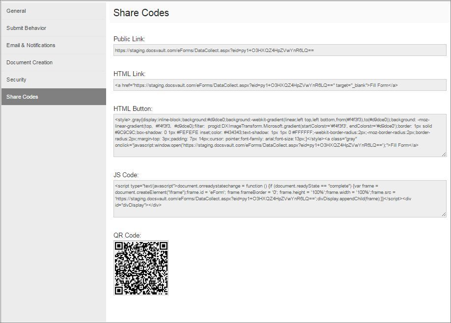 shareCodes