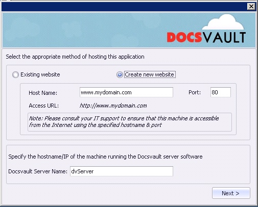 web-setup-new-website