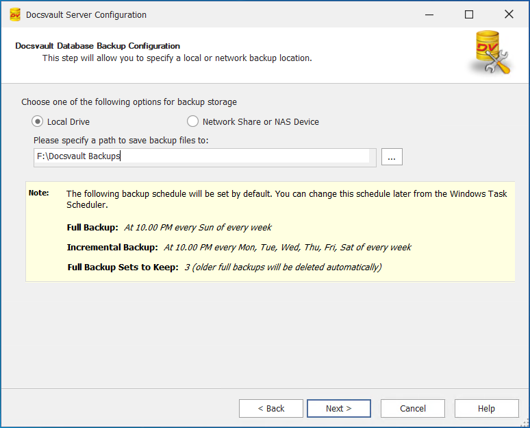 Backup Configuration