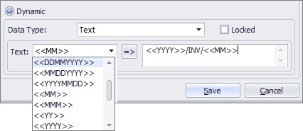 Assign dynamically dates for date type index