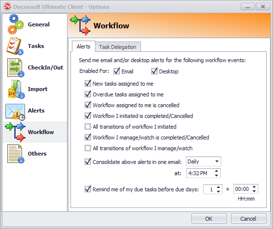 Workflow Email Alerts