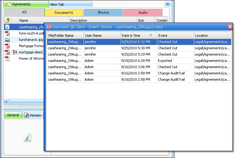 Document Audit Trail