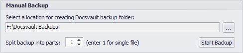 Manual Backup&nbsp;
