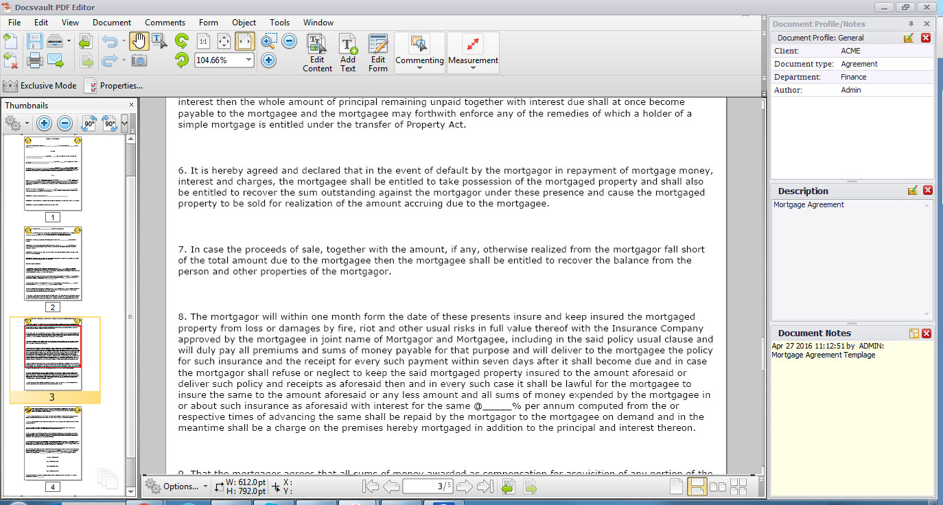 Docsvault PDF Editor