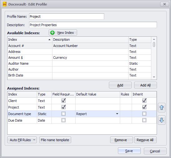 Creating or Editing a Profile