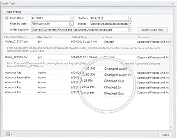 Document Audit Trail