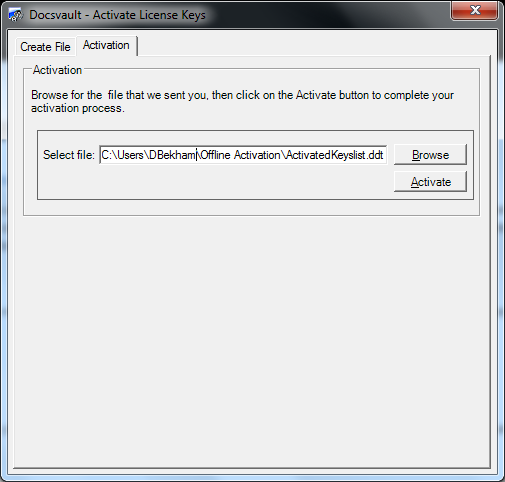 Register Activation Key