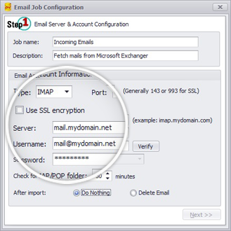 Email Capture Configuration