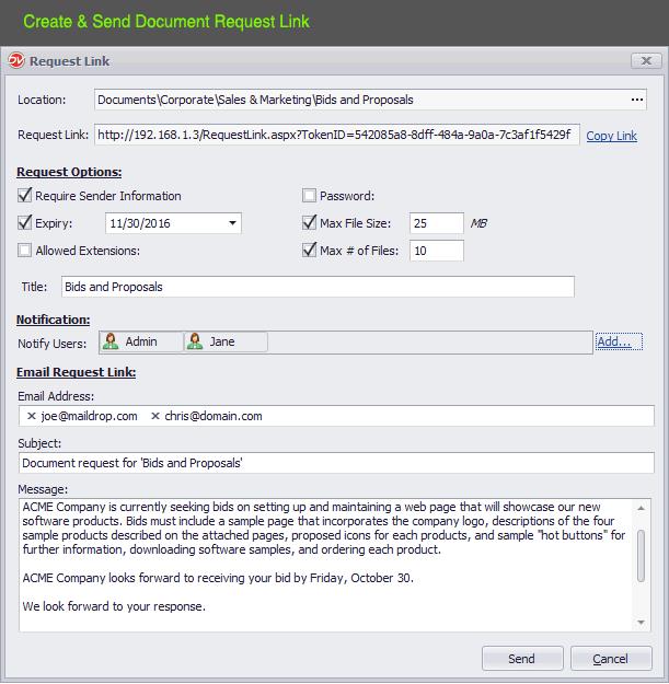 How to send in documents