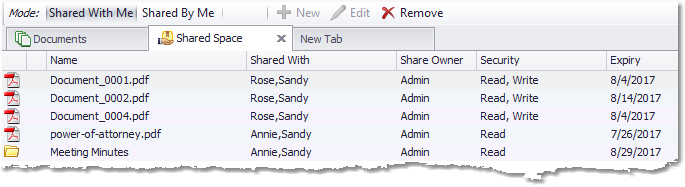 shared-with-me Files Sharing and Collaboration