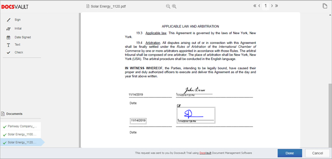 signing-interface Signature Interface