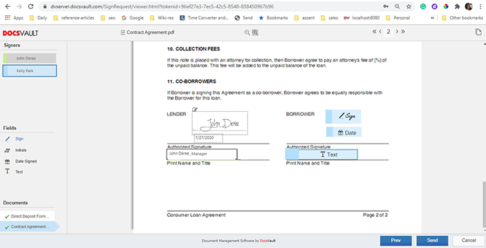 Signing Document Online